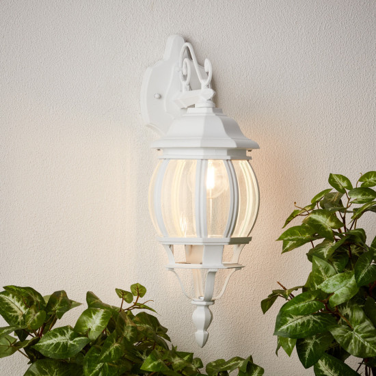 Brilliant Istria Außenwandleuchte, hängend E27 Weiß 48682/05