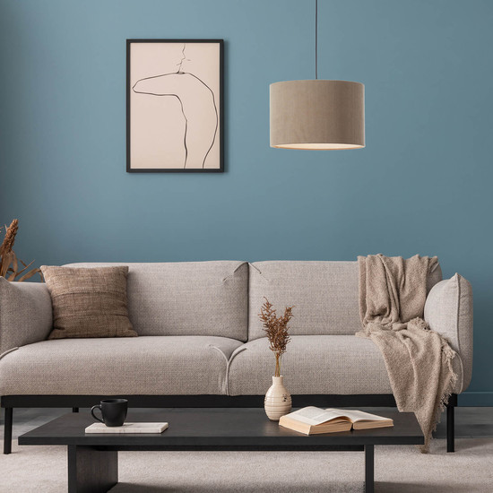 Brilliant Tony Pendelleuchte 35cm E27 Grau 60099/22