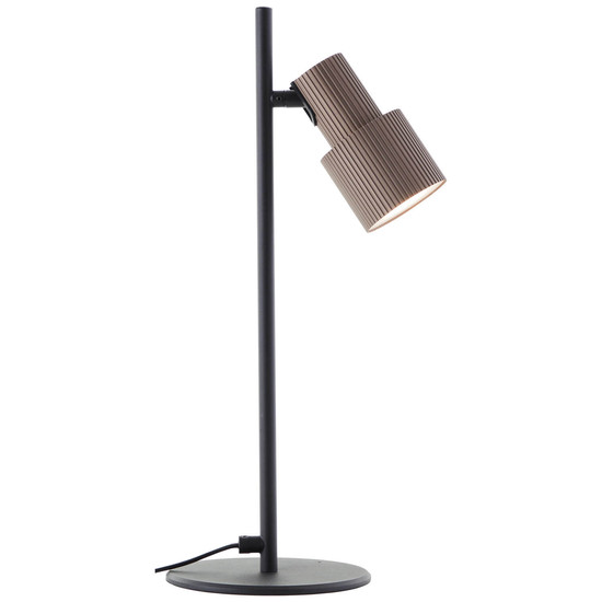Brilliant Cadiz Tischleuchte 41cm GU10 Schwarz Matt Bronze Gebürstet 60115/76