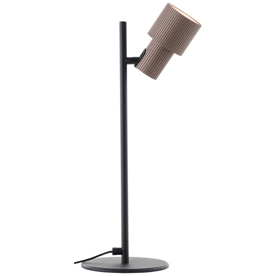 Brilliant Cadiz Tischleuchte 41cm GU10 Schwarz Matt Bronze Gebürstet 60115/76