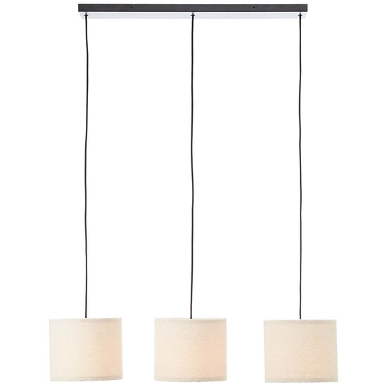 Brilliant Teddy Pendelleuchte 3-flammig E27 Beige 60164/09