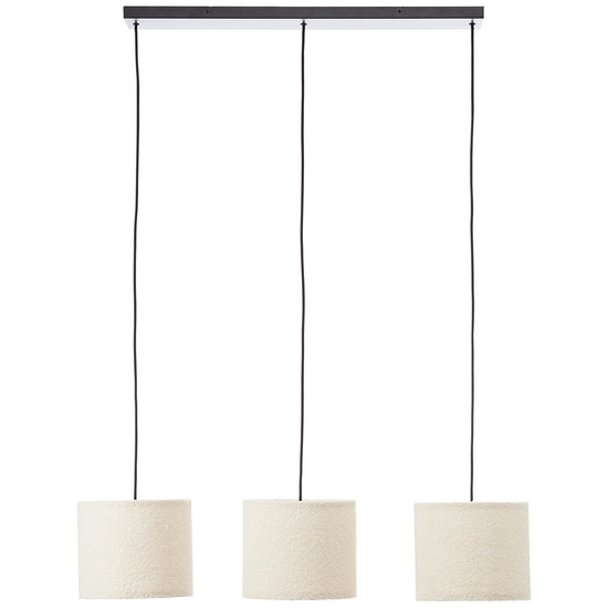 Brilliant Teddy Pendelleuchte 3-flammig E27 Beige 60164/09