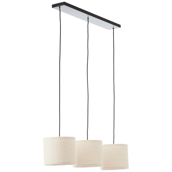 Brilliant Teddy Pendelleuchte 3-flammig E27 Beige 60164/09
