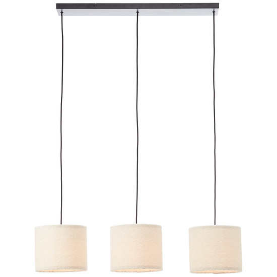 Brilliant Teddy Pendelleuchte 3-flammig E27 Beige 60164/09