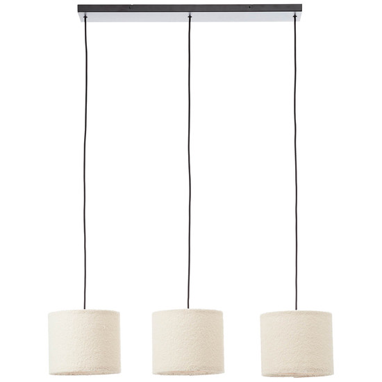 Brilliant Teddy Pendelleuchte 3-flammig E27 Beige 60164/09