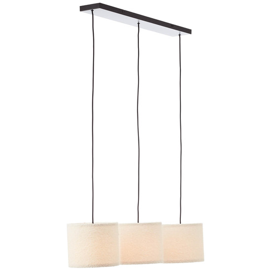 Brilliant Teddy Pendelleuchte 3-flammig E27 Beige 60164/09