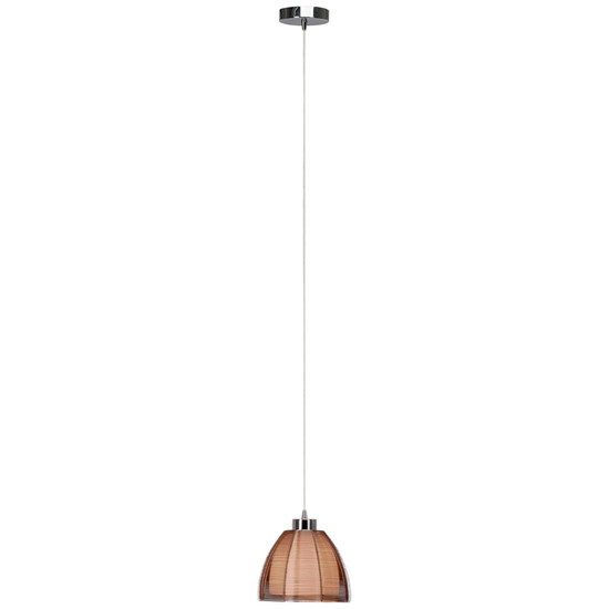 Brilliant Relax Pendelleuchte 20cm E27 Bronze Chrom 61170/53