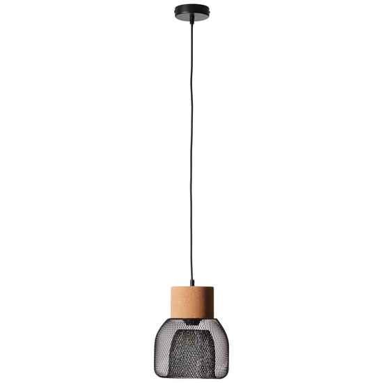 Brilliant Flaka Pendelleuchte, 1-flammig E27 Schwarz Matt 82670/06