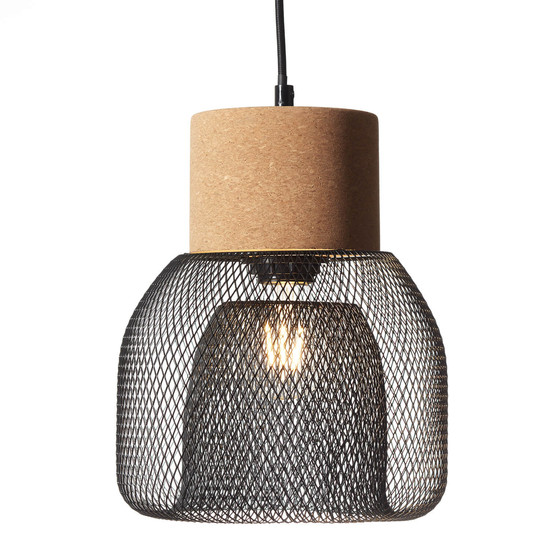 Brilliant Flaka Pendelleuchte, 1-flammig E27 Schwarz Matt 82670/06