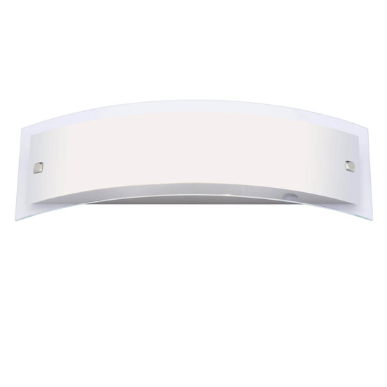 Brilliant Elysee Wandleuchte, 2-flammig E14 IP21 Edelstahl Weiß 90267/82