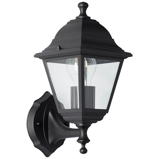 Brilliant Nissie Außenwandleuchte, stehend E27 IP44 Schwarz 90991A06
