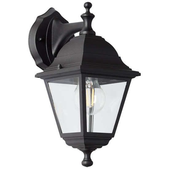 Brilliant Nissie Außenwandleuchte, hängend E27 IP44 Schwarz 90992A06