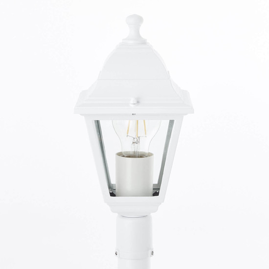 Brilliant Nissie Außenstandleuchte 100cm E27 IP44 Weiß 90994A05