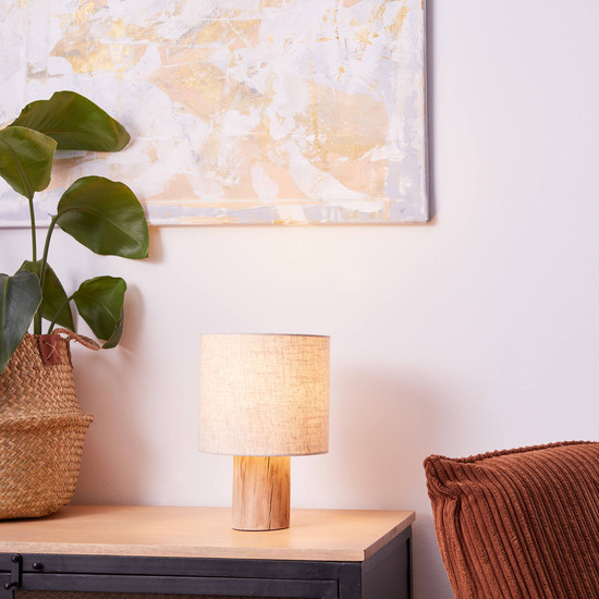Brilliant Pia Tischleuchte E27 Natur FSC® 93150/96