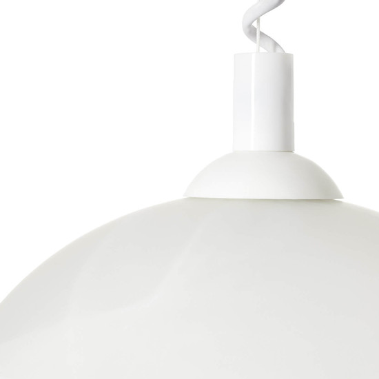 Brilliant Freya Pendelleuchte 41cm mit Rollizug E27 Weiß Weiß-Alabaster 93220/05