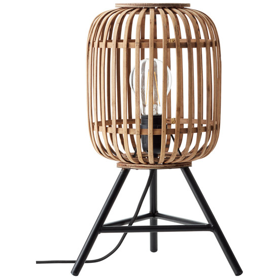Brilliant Woodrow Tischleuchte E27 Hellbraun 93775/20