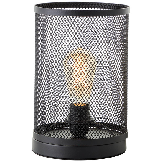 Brilliant Maze Tischleuchte 18cm E27 Schwarz Korund 94522/86