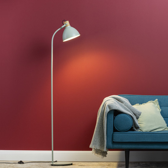 Brilliant Erena Standleuchte 1,5m E27 Hellgrün FSC® 94556/63