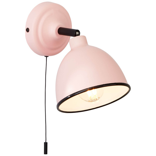 Brilliant Telio Wandleuchte mit Zugschalter E14 Pink 97002/17