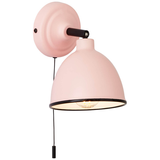 Brilliant Telio Wandleuchte mit Zugschalter E14 Pink 97002/17