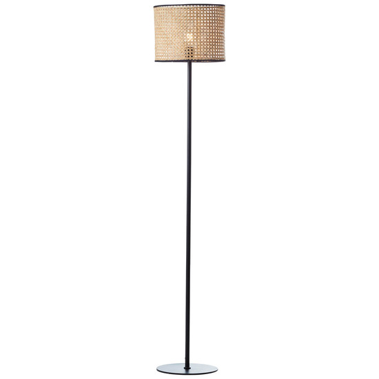 Brilliant Wiley Standleuchte, 1-flammig E27 Holz Hell Schwarz 99091/09
