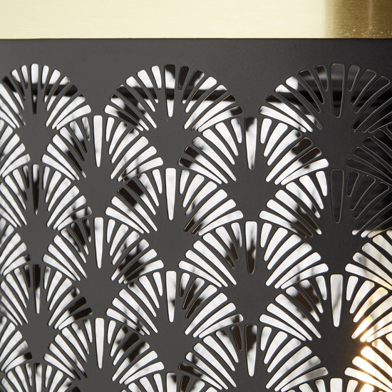 Brilliant Neolia Pendelleuchte 30cm E27 Schwarz Gold 99281/86