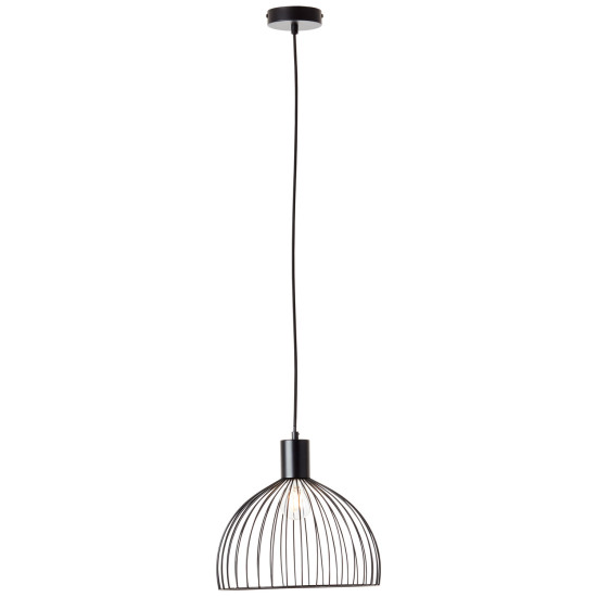 Brilliant Blacky Pendelleuchte 30cm E27 Schwarz Matt 99391/06