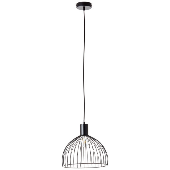 Brilliant Blacky Pendelleuchte 30cm E27 Schwarz Matt 99391/06