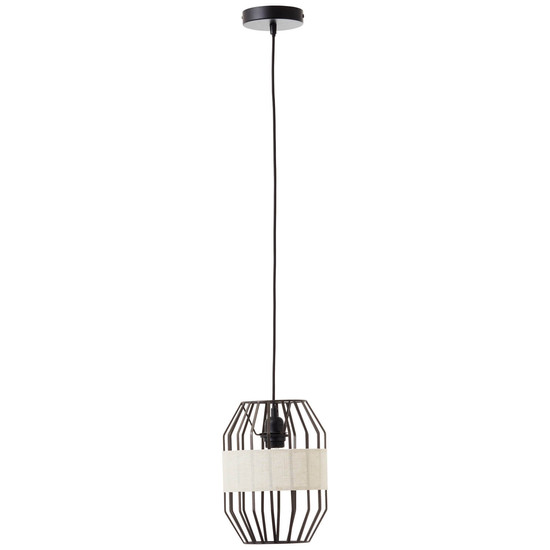 Brilliant Slope Pendelleuchte 23cm E27 Schwarz Natur 99478/76