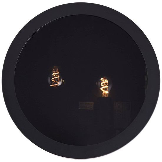Brilliant Sandros Deckenleuchte, 2-flammig E14 Schwarz Rauchglas 99736/93