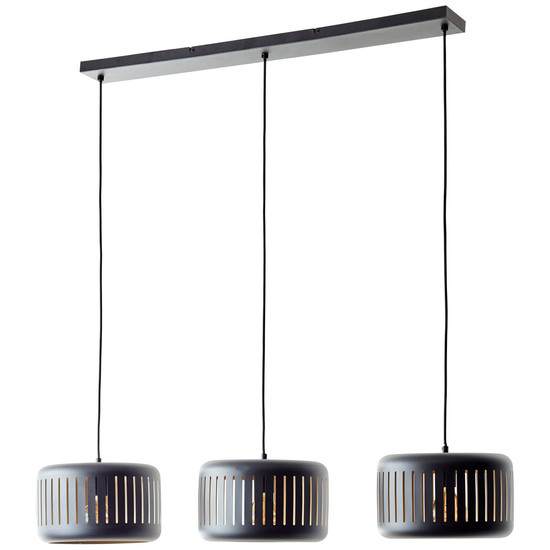 Brilliant Tyas Pendelleuchte, 3-flammig E27 Schwarz Gold 99800/86