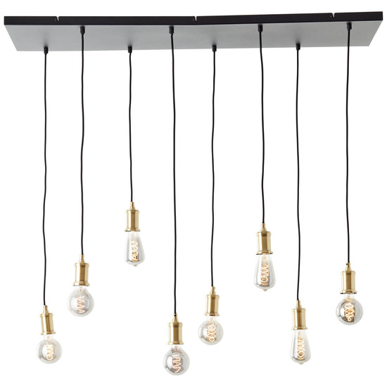 Brilliant Darcia Pendelleuchte, 8-flammig E27 Schwarz 99815/06