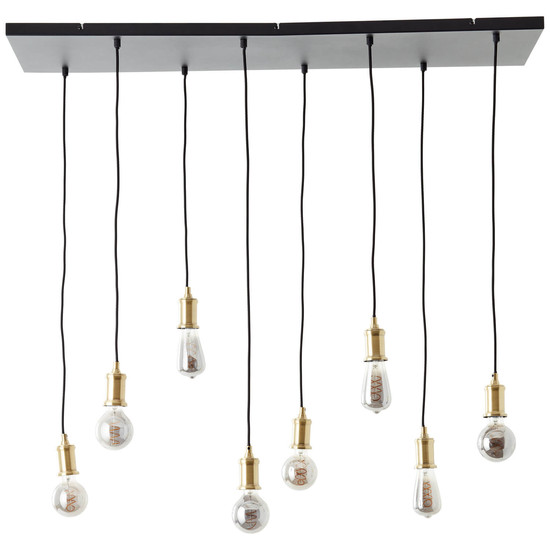 Brilliant Darcia Pendelleuchte, 8-flammig E27 Schwarz 99815/06