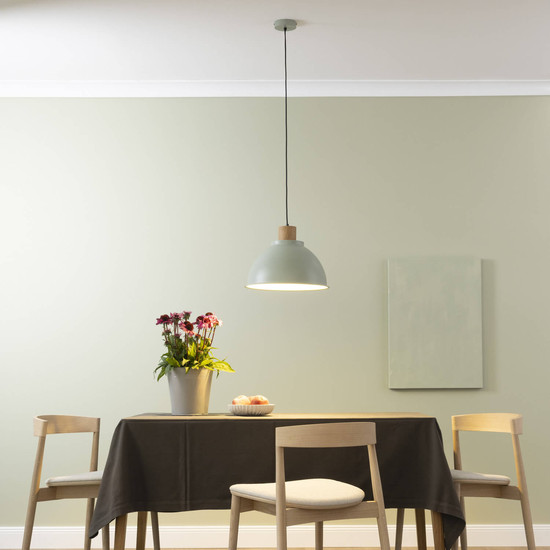 Brilliant Erena Pendelleuchte 38cm E27 Hellgrün FSC® 99836/63