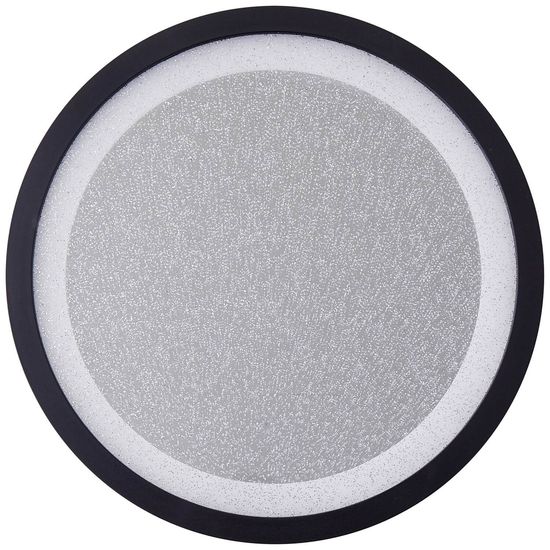 Brilliant Mosako LED Deckenaufbau-Paneel 25cm 16W Warmweiß Schwarz Weiß Glitzereffekt G80543/76