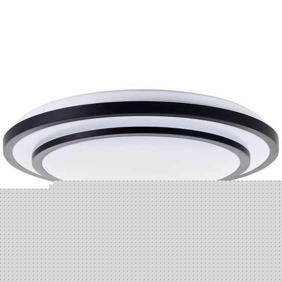 Brilliant Luciano LED Wand- und Deckenleuchte 49cm 36W Schwarz Weiß Timer, Nachtlicht G80564A76