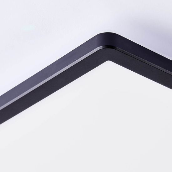 Brilliant Saltery LED Deckenaufbau-Paneel 30x30cm 20W Weiß Schwarz Nachtlicht, Timer G99780/76