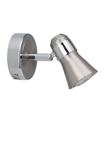 Brilliant Sanny LED Wandspot GU10 7W/3W Warmweiß Eisen Chrom G15410/77