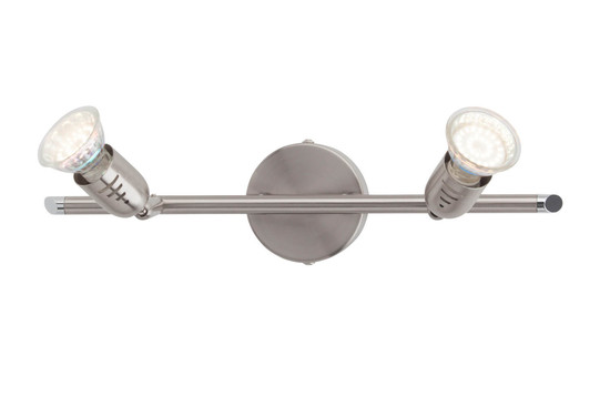 Brilliant Loona LED Spotrohr, 2-flammig GU10 3W/3W Warmweiß Eisen G28813/13
