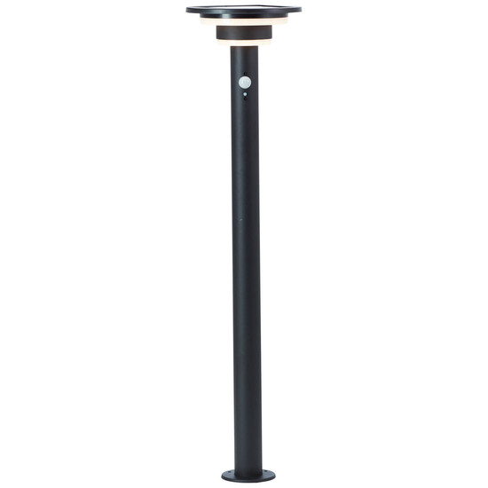 Brilliant Garvina LED Außenstehleuchte mit Solar und Bewegungsmelder 3W Warmweiß IP44 Schwarz Solar, Bewegungsmelder G40407/06