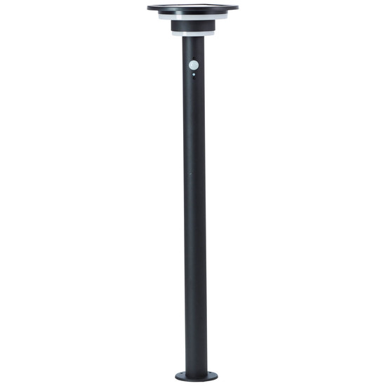 Brilliant Garvina LED Außenstehleuchte mit Solar und Bewegungsmelder 3W Warmweiß IP44 Schwarz Solar, Bewegungsmelder G40407/06