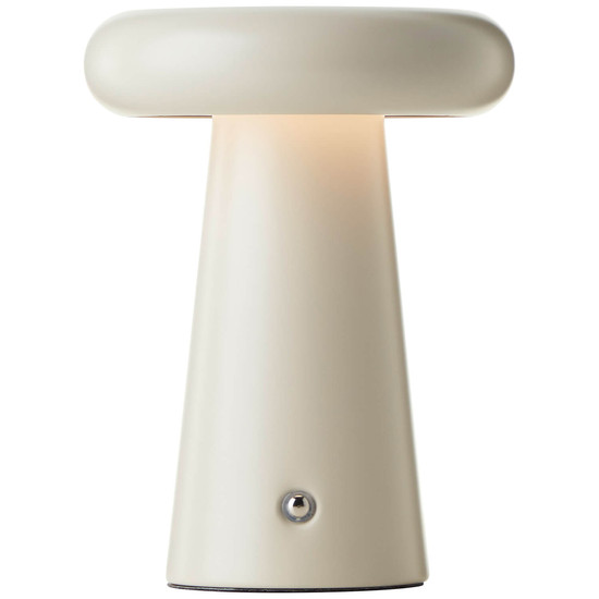 Brilliant Muffin LED Außentischleuchte 18,5cm 3W Warmweiß IP44 Beige USB G40895/09