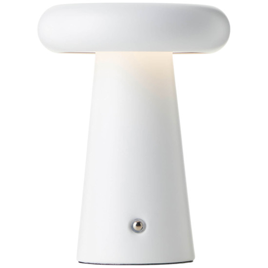 Brilliant Muffin LED Außentischleuchte 18,5cm 3W Warmweiß IP44 Weiß Matt USB G40895/75