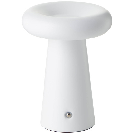 Brilliant Muffin LED Außentischleuchte 18,5cm 3W Warmweiß IP44 Weiß Matt USB G40895/75