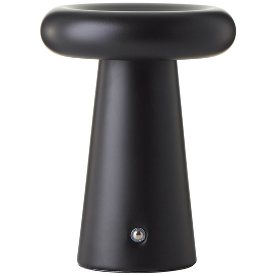 Brilliant Muffin LED Außentischleuchte 18,5cm 3W Warmweiß IP44 Schwarz Matt USB G40895/76