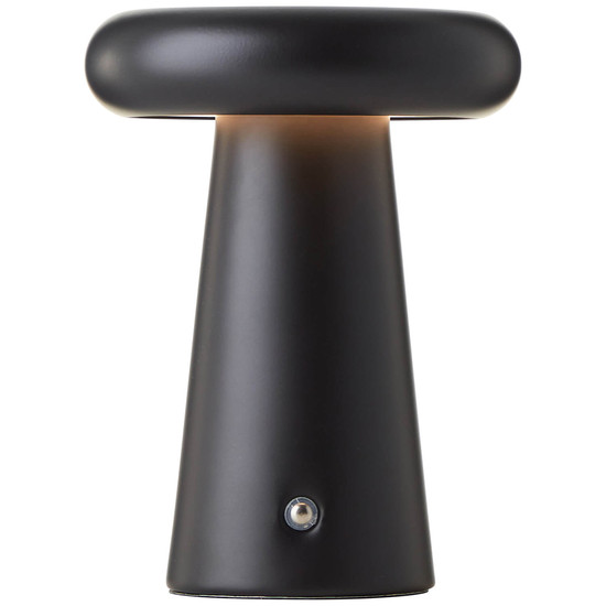 Brilliant Muffin LED Außentischleuchte 18,5cm 3W Warmweiß IP44 Schwarz Matt USB G40895/76
