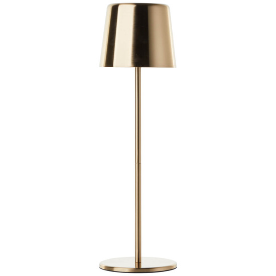 Brilliant Xaana LED Außentischleuchte 37cm 4W IP44 Messing Gebürstet USB G40939/18