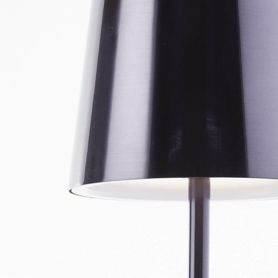 Brilliant Xaana LED Außentischleuchte 37cm 4W IP44 Schwarz Verchromt USB G40939/76