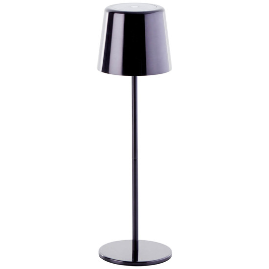 Brilliant Xaana LED Außentischleuchte 37cm 4W IP44 Schwarz Verchromt USB G40939/76