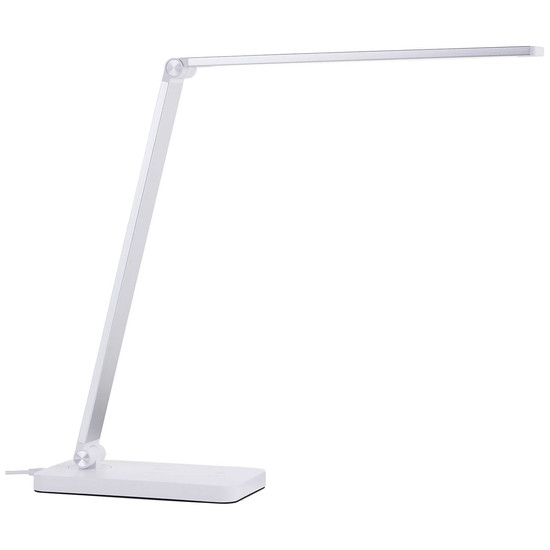 Brilliant Florence LED Tischleuchte 38cm 5W Weiß USB, Wireless charging G60090/05